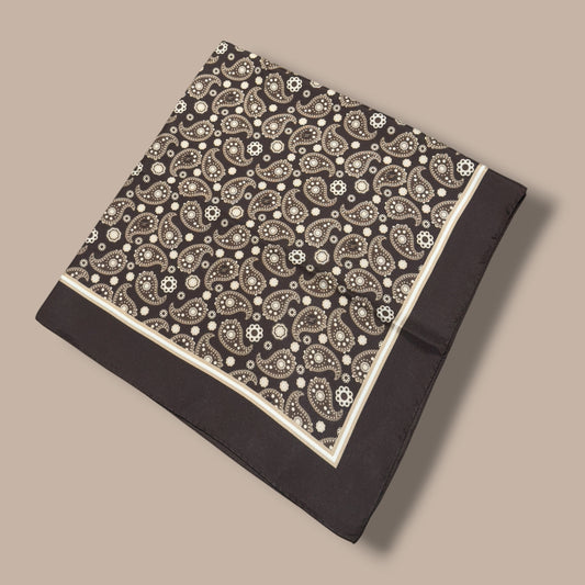 SILK& BANDANA PAISLEY 90x90cm