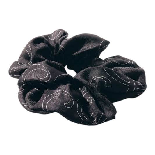 SILK& SCRUNCHIE MAXI BLACK