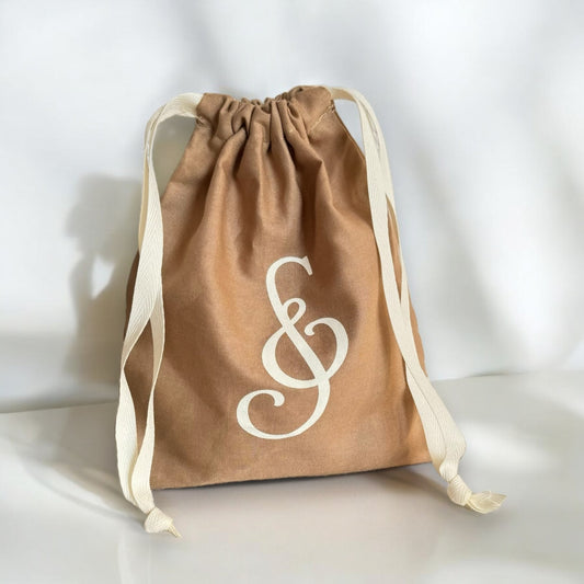 SILK& Bomulds Mulepose - Sand farvet