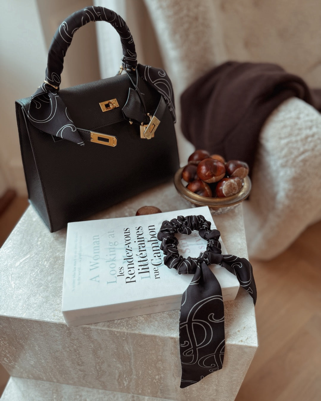 SILK& TWILLY BLACK