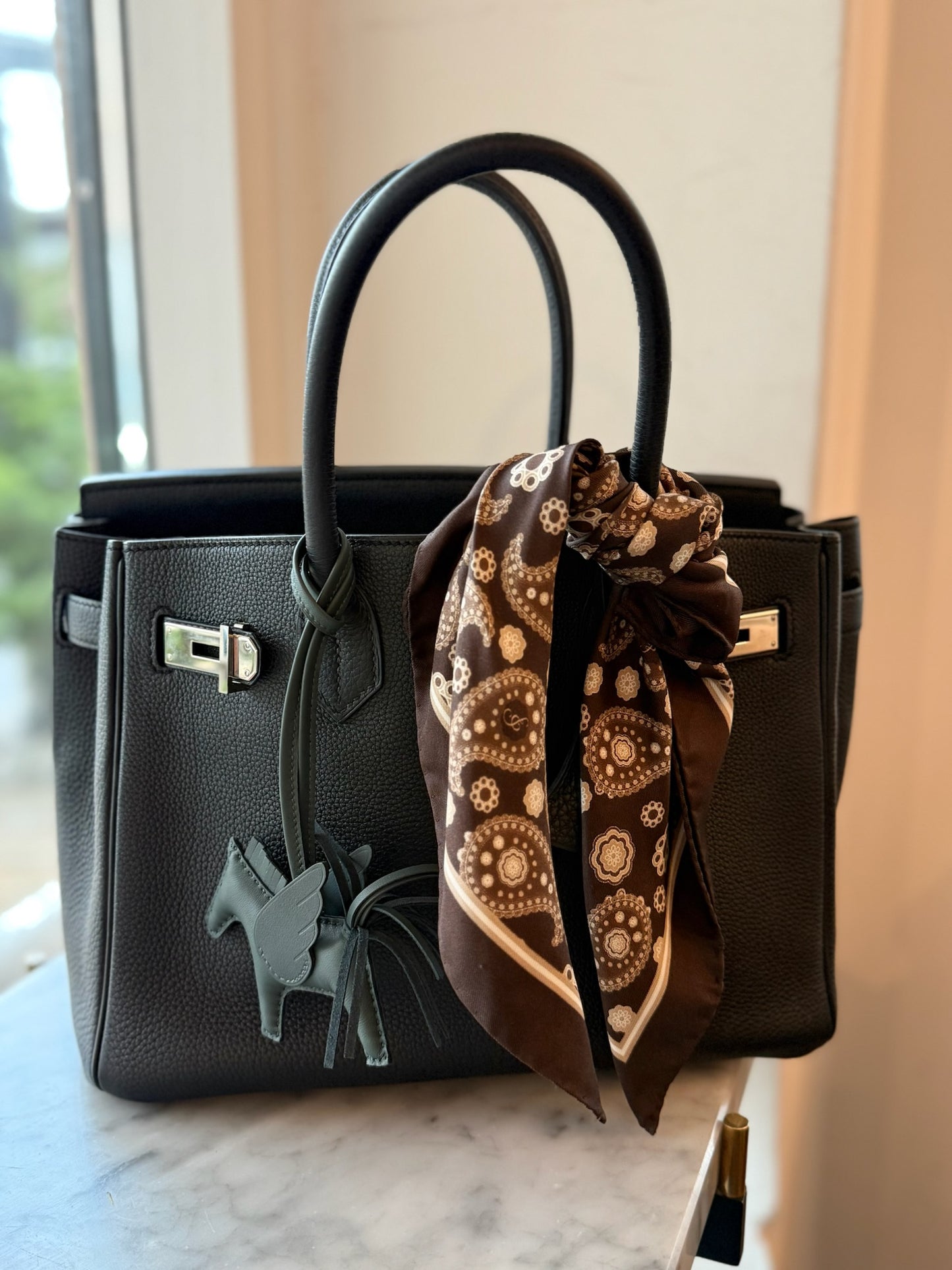 SILK& Bandana Tørklæde – Paisley 45x45cm