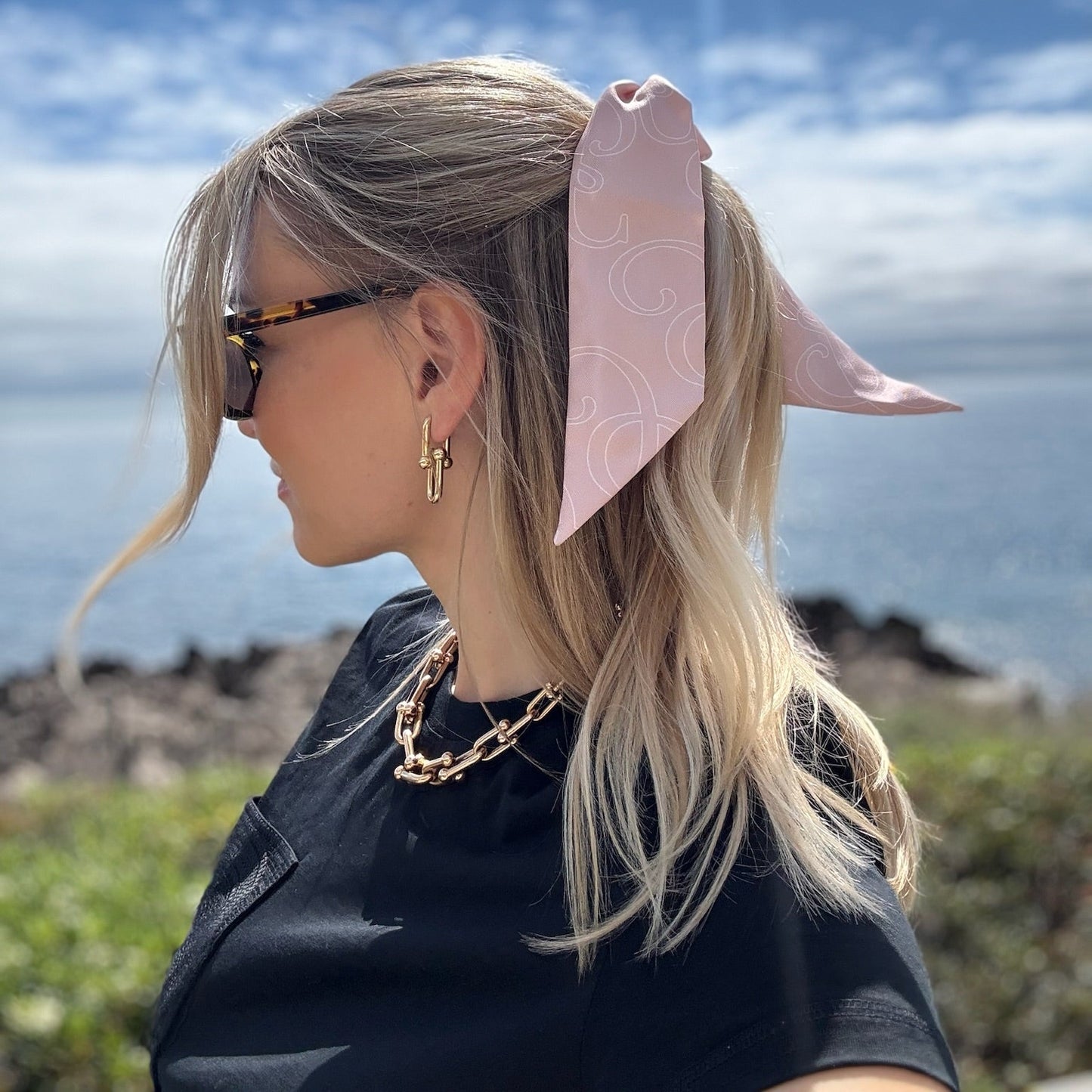 SILKAND Bow Pastel Rose