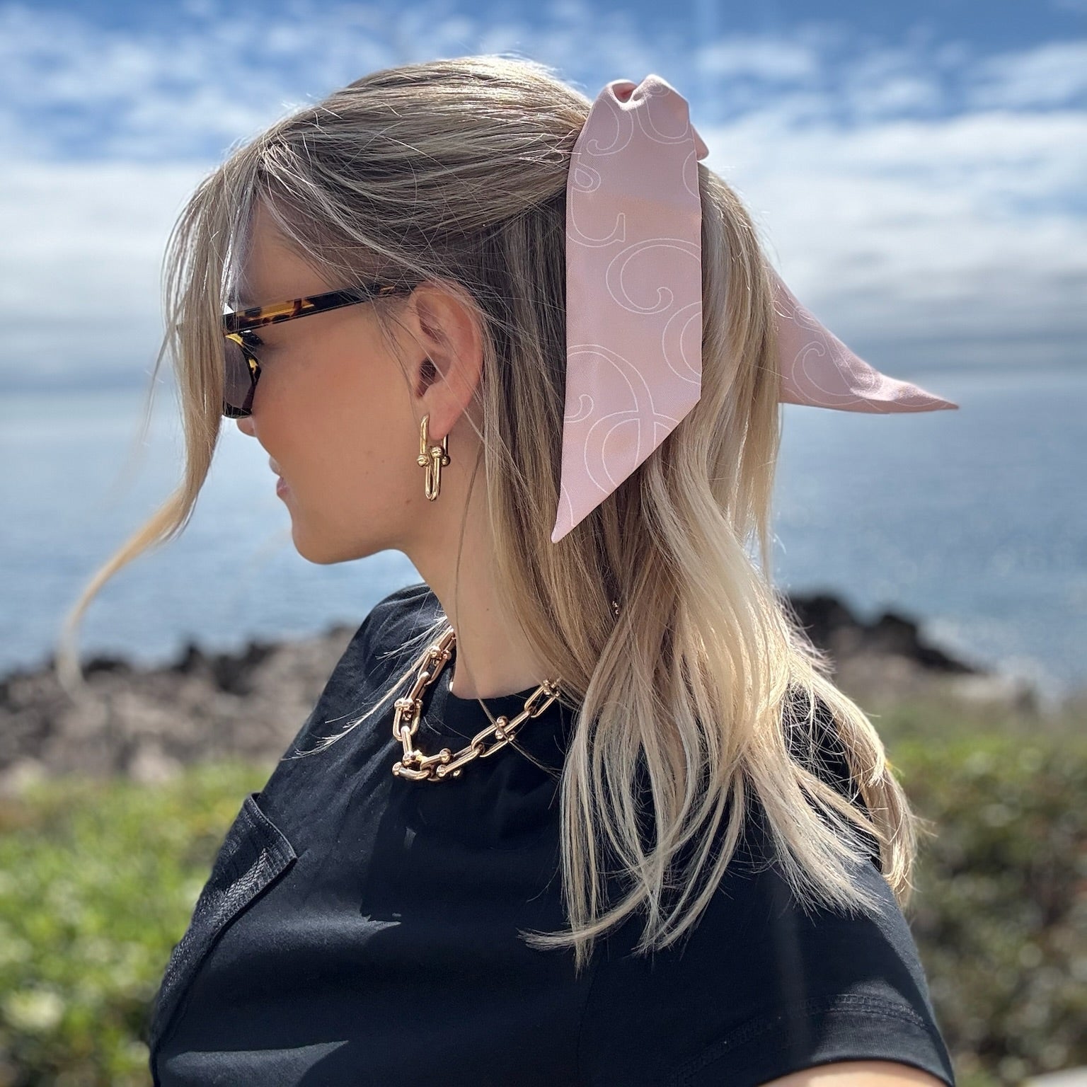 SILKAND Bow Pastel Rose