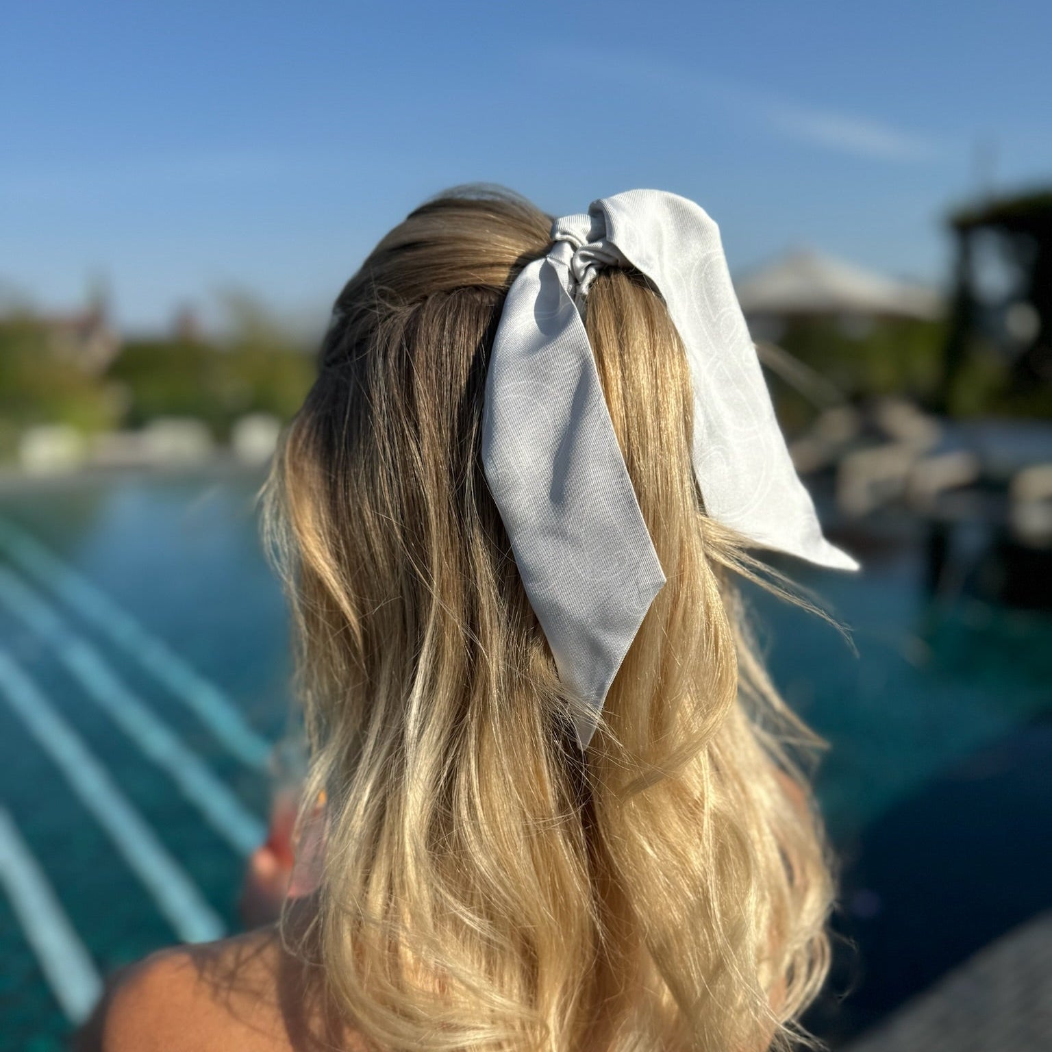 SILKAND Maxi Scrunchie Grey