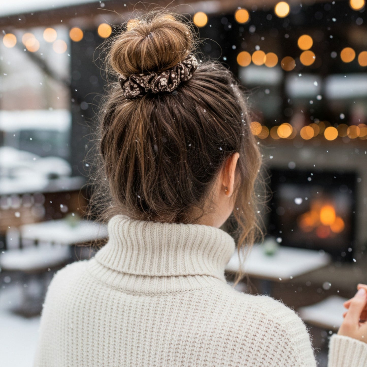 SILK& SCRUNCHIE MINI PAISLEY