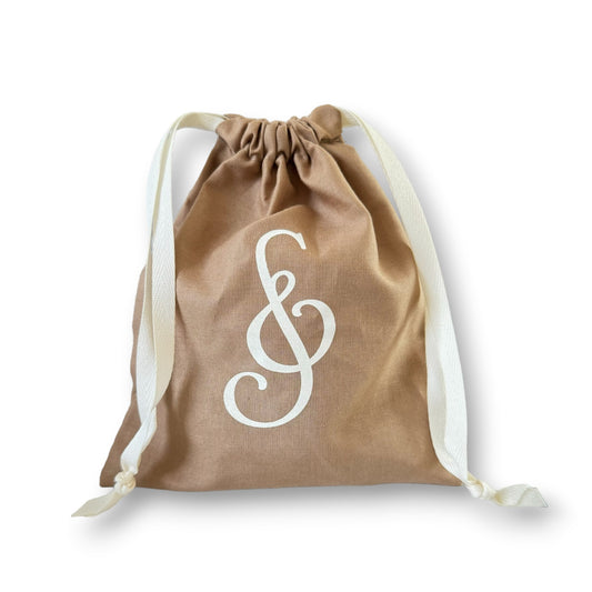 SILK& Bomulds Mulepose - Sand farvet